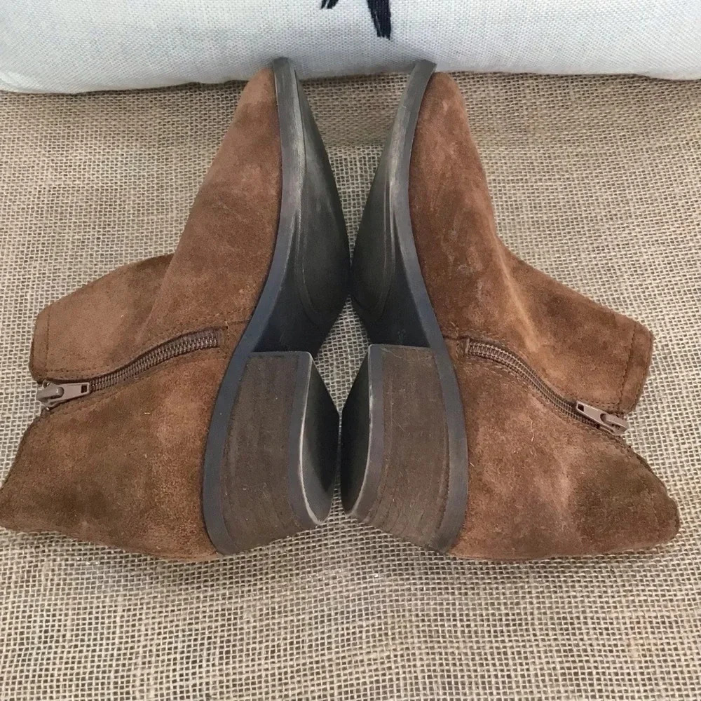 Kensie Women’s Garry Western Style Suede Leather Bootie Size 7 - Picture 8 of 11